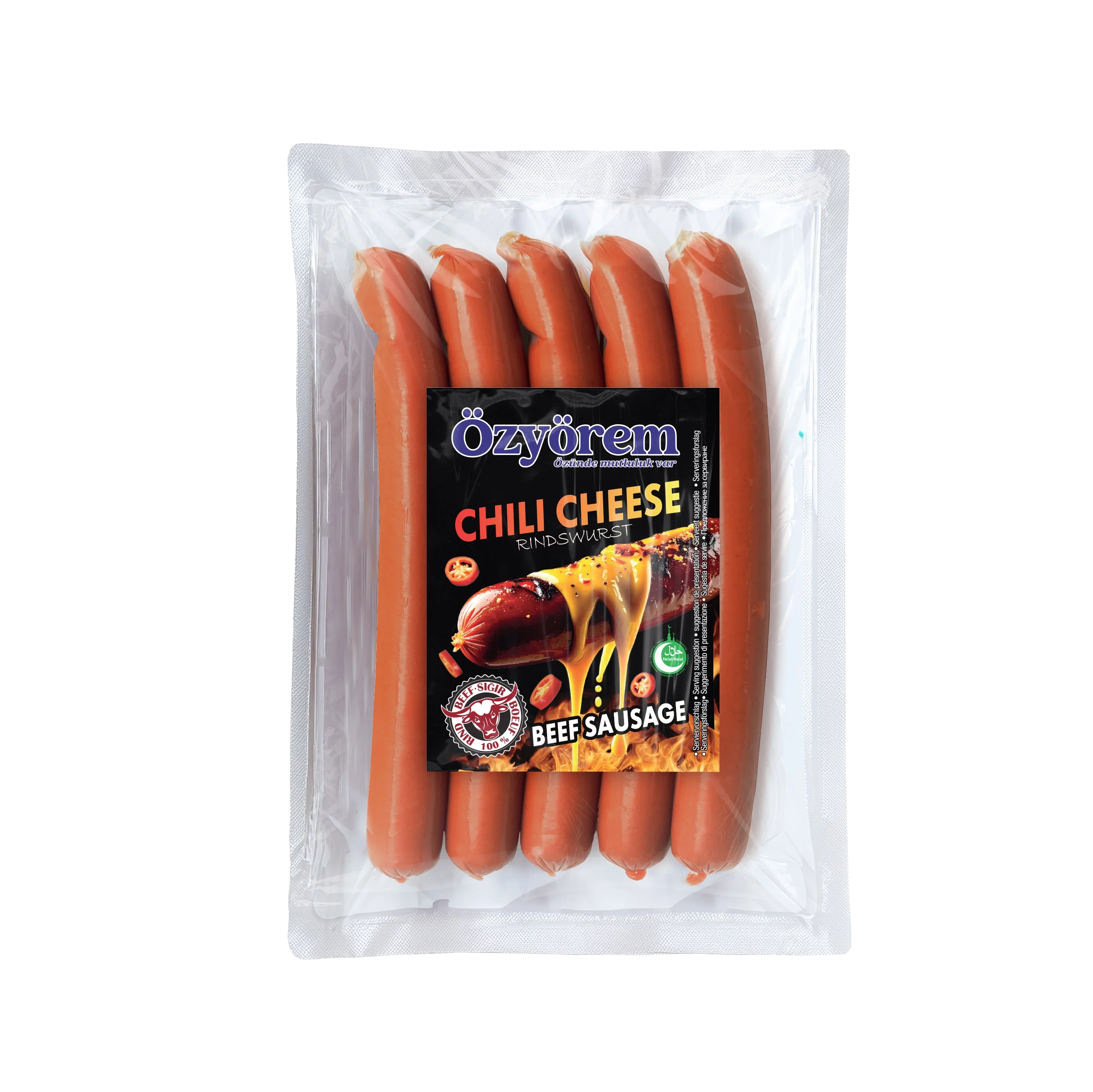 Chili Cheese Rindswurst (400g)