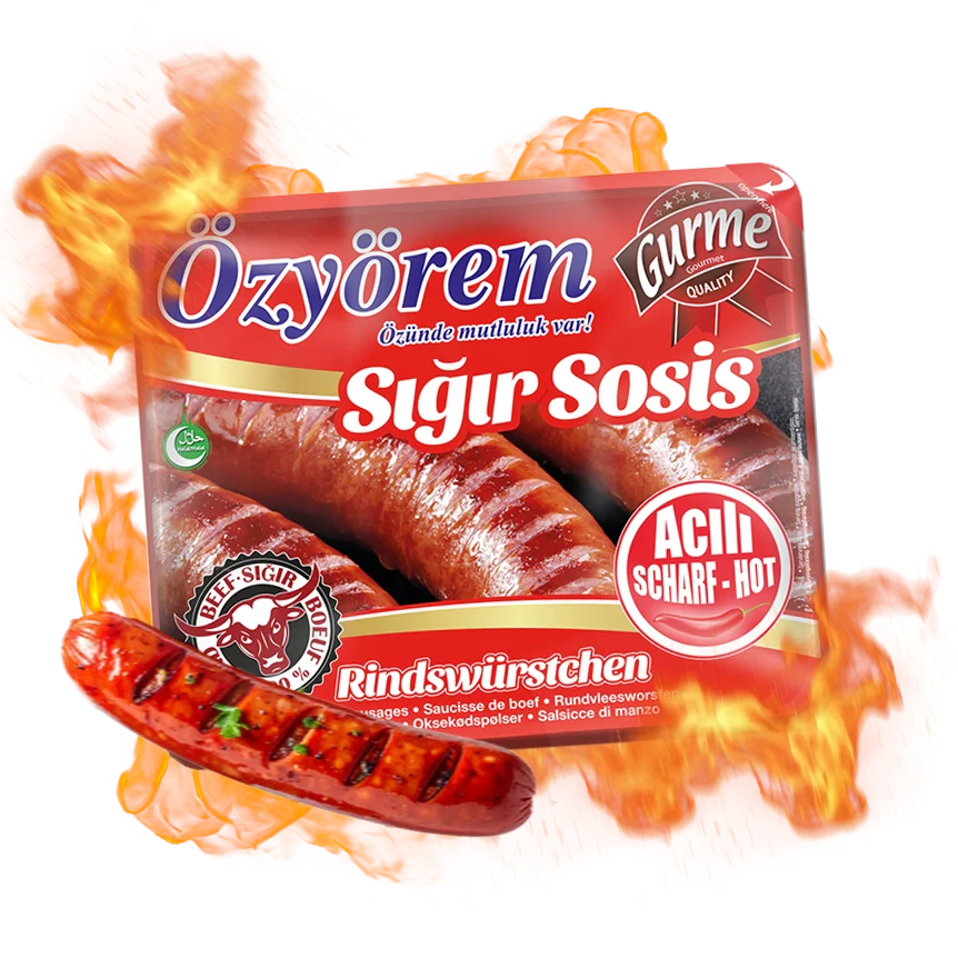 Scharfe Rindswurst (800g)